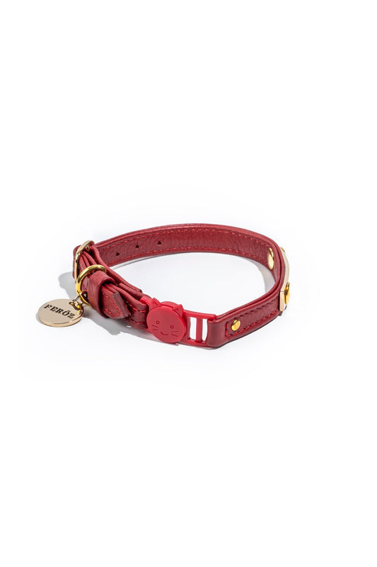 Collar de gato rojo