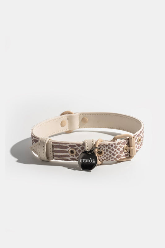 Safari Snake Print Collar